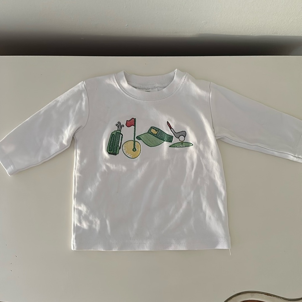 Blanks Boutique Masters themed embroidered tshirt